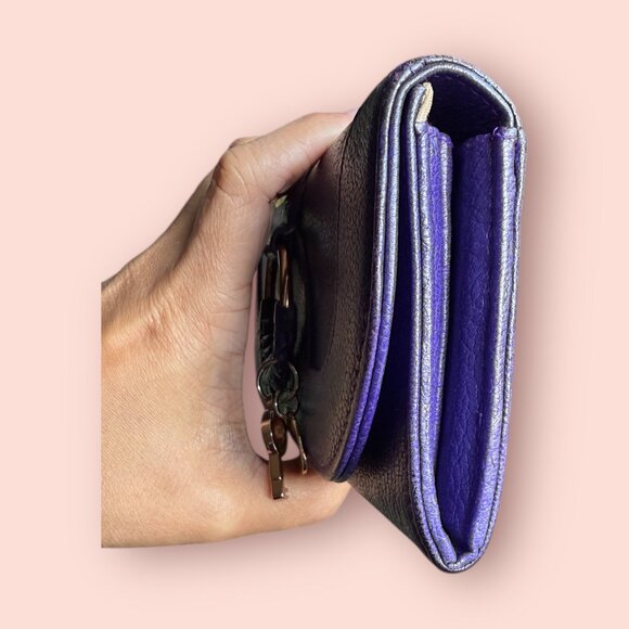 See by Chloé Purple Long Wallet – With Dust Bag & Chain Strap - Picture 4 of 7